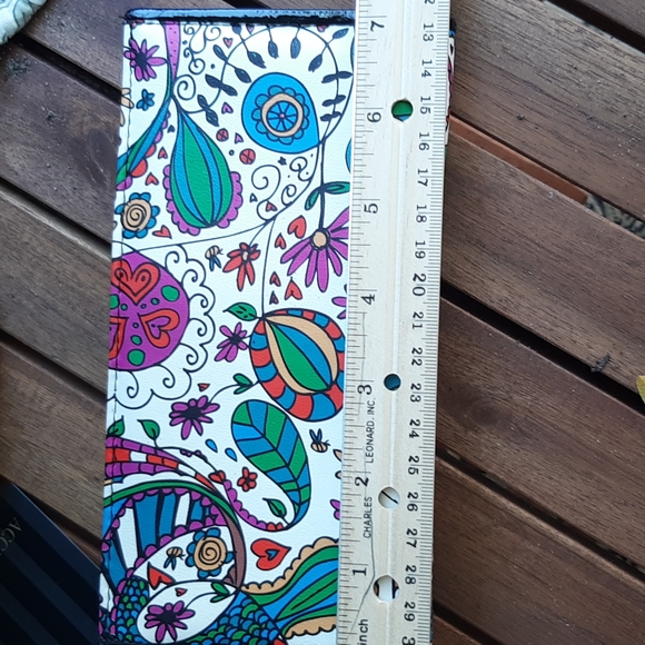 Vegan Floral Wallet  NWT - Picture 3 of 6